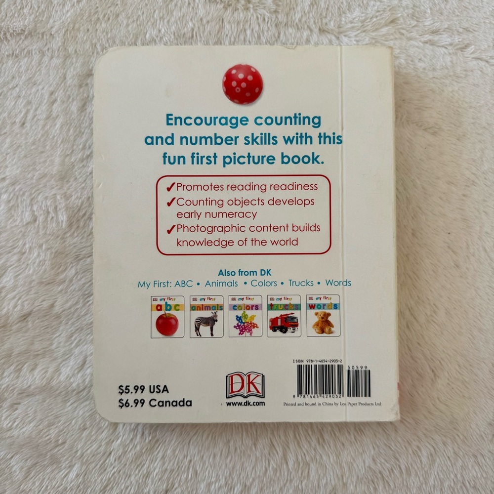 4/$10 - My First 123 Children's Board Book - Picture 2 of 3